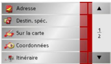 BECKER TRAFFIC ASSIST Z250 FERRARI - Le Menu de navigation - 2