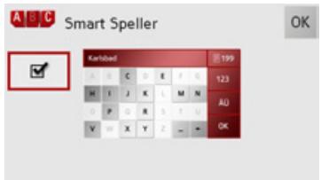 BECKER TRAFFIC ASSIST Z250 FERRARI - La touche Smart Speller - 2