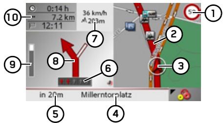 BECKER TRAFFIC ASSIST Z250 FERRARI - Ecran divisé avec guidage - 1