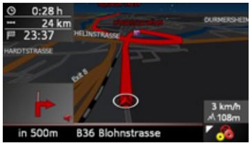 BECKER TRAFFIC ASSIST Z250 FERRARI - Mode d'affichage Jour/Nuit (barred'outils) - 2
