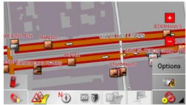BECKER TRAFFIC ASSIST Z250 FERRARI - Affichage de la destination sur la carte - 1