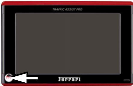 BECKER TRAFFIC ASSIST Z250 FERRARI - La touche On - 1