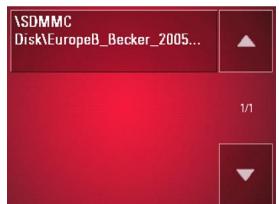 BECKER 7914 - Menu de navigation: charge carte - 2