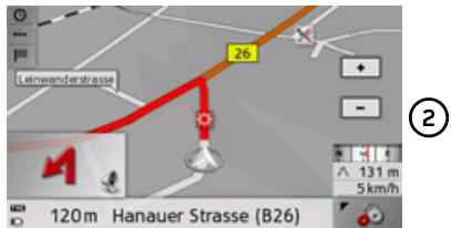 BECKER TRAFFIC ASSIST Z102 - Passage au mode 2d/3d - 2