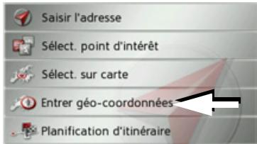 BECKER TRAFFIC ASSIST Z109 - Saisie des coordonnées - 1