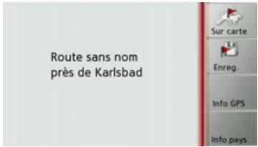 BECKER TRAFFIC ASSIST Z109 - Affichage de la position actuelle - 1