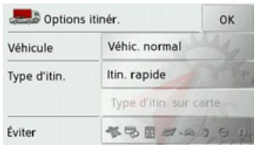 BECKER TRAFFIC ASSIST Z109 - Touche Options itinéraire - 2