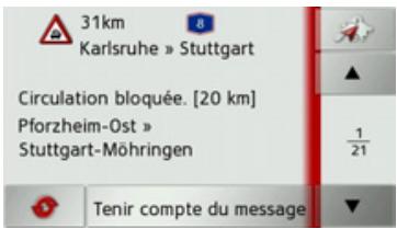 BECKER TRAFFIC ASSIST Z109 - Lecture du message - 1