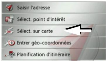 BECKER TRAFFIC ASSIST Z109 - Sélection d'une destination à partir de la carte - 1