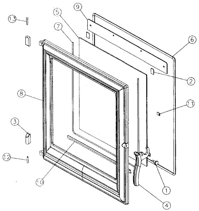 GODIN 660106 INSERT A ENCASTRER - Mise en garde particulière concernant la porte foyer : - 4
