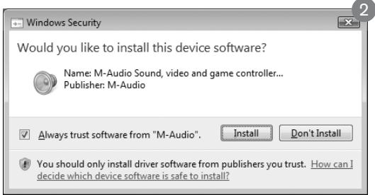 M-AUDIO MIDISPORT ANNIVERSAY EDITION 2X2 - Installation des pilotes pour les utilisateurs sous Windows XP et Vista - 1