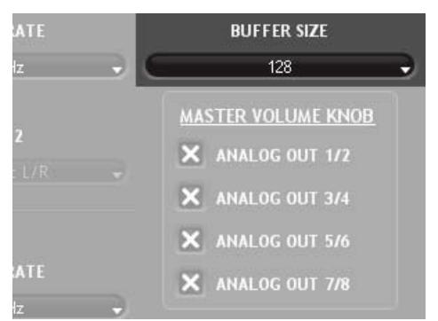 M-AUDIO PF610 - Onglet Settings - 2