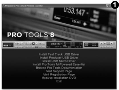 M-AUDIO PRO TOOLS VOCAL STUDIO - Instructions d'installation pour Windows XP et Vista - 1
