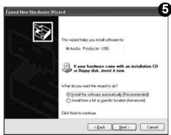 M-AUDIO PRO TOOLS VOCAL STUDIO - Instructions d'installation pour Windows XP et Vista - 5