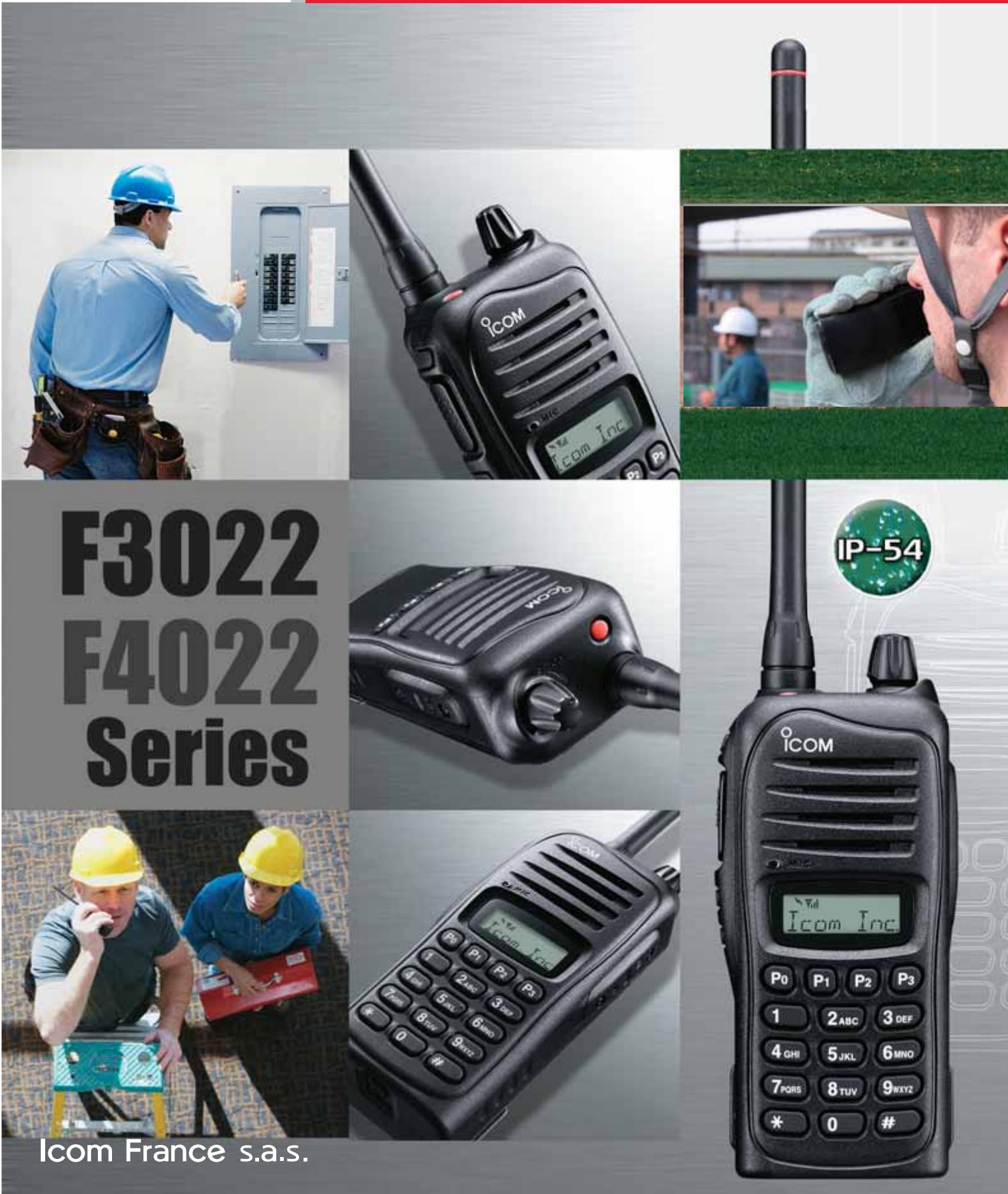 ICOM IC-F3022T - Portatif UHF sans clavier - 1