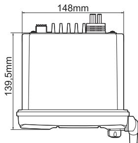 ICOM IC-M411 - DIMENSIONS - 1