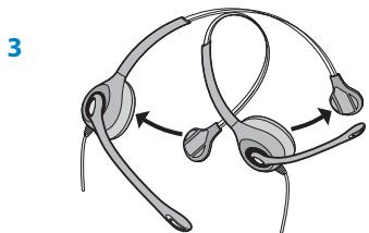 PLANTRONICS SAVI OFFICE WO350 - Ajustement du serre-tête - 3
