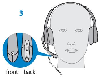 PLANTRONICS SAVI OFFICE WO350 - Réglage de la tige - 3