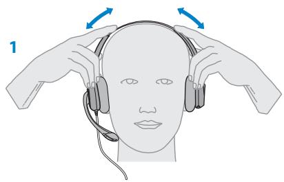 PLANTRONICS SAVI OFFICE WO350 - Ajustement du serre-tête - 1