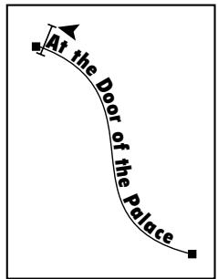 ADOBE ILLUSTRATOR 10 - Pour déplacer un texte le long d'un tracé : - 1