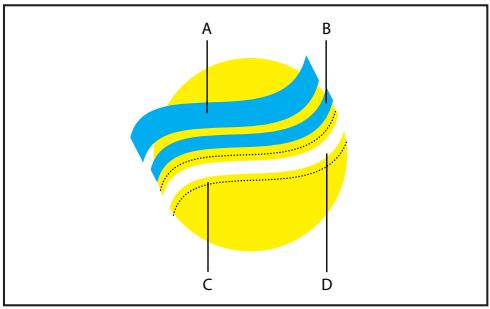 A B C D