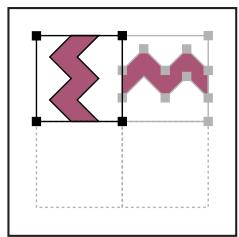 ADOBE ILLUSTRATOR 10 - Pour créer des éléments d'angle symétriques à partir d'un élément latéral : - 2