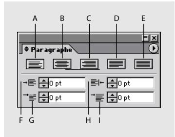 ADOBE ILLUSTRATOR 10 - Palette Paragraphe - 1