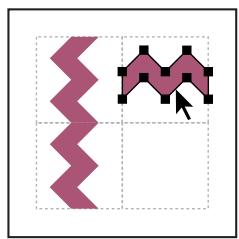 ADOBE ILLUSTRATOR 10 - Pour créer des éléments d'angle symétriques à partir d'un élément latéral : - 3
