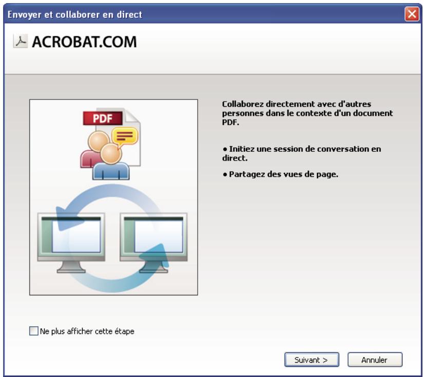 ADOBE ACROBAT STANDARD 9.0 - Activation de la collaboration en direct - 1