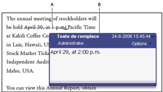 ADOBE ACROBAT STANDARD 9.0 - Annotation du texte pour modification - 1