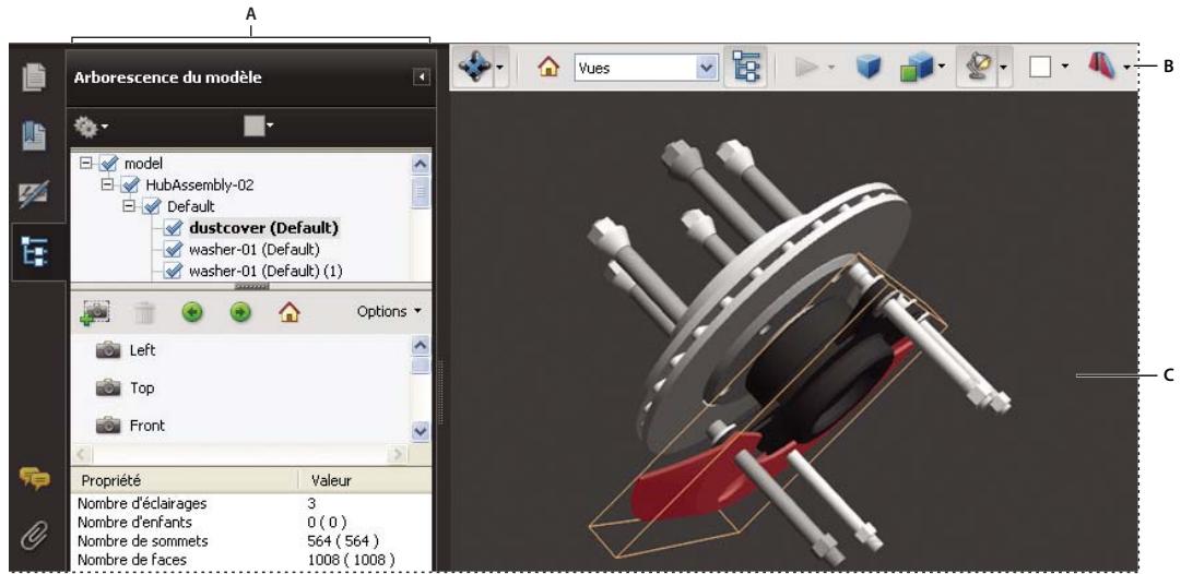 ADOBE ACROBAT STANDARD 9.0 - Affichage d'un modèle 3D - 1