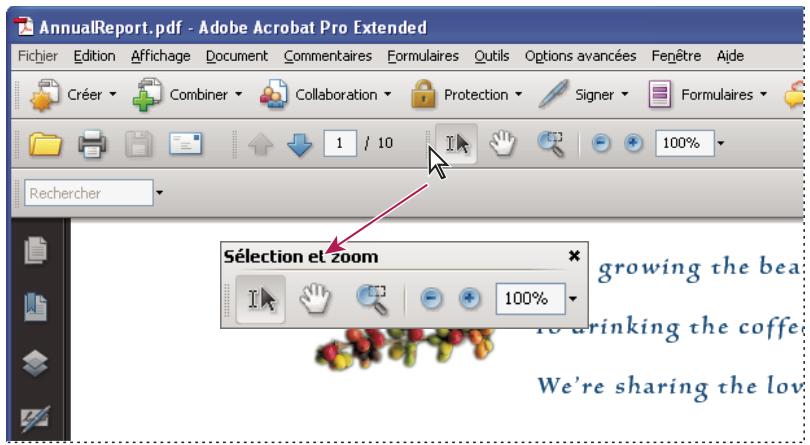 ADOBE ACROBAT STANDARD 9.0 - Déplacement des barres d'outils - 1