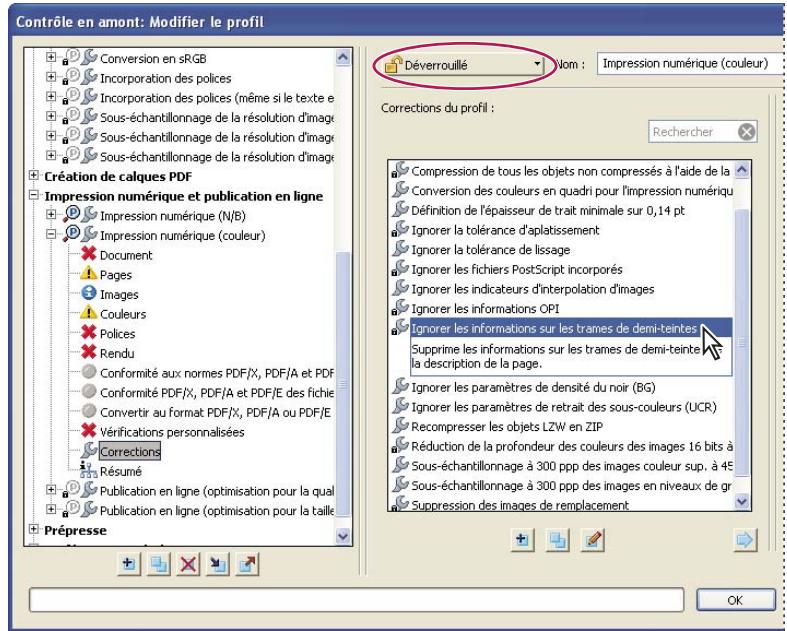 ADOBE ACROBAT X PRO - Ajout de corrections à un profil - 2