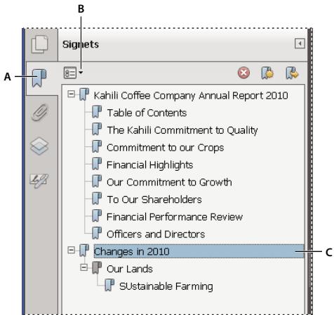 ADOBE ACROBAT X PRO - Passage à des pages marquées par des signets - 1