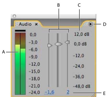 ADOBE AFTER EFFECTS CS3 - Pour définir les options du panneau Audio - 1
