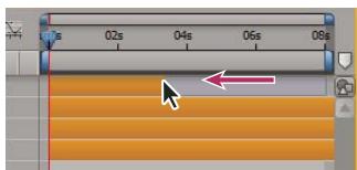 ADOBE AFTER EFFECTS CS3 - Pour raccorder ou etendre des calques dans le panneau Montage - 2