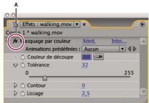 ADOBE AFTER EFFECTS CS3 - Suppression ou déactivation d'effets et d'animations prédéfinies - 1
