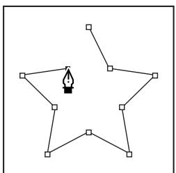 ADOBE AFTER EFFECTS CS3 - Dessin de segments droits sur un tracé de Bézier manuel à l'aide de l'outil Plume - 1