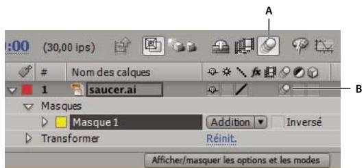 ADOBE AFTER EFFECTS CS3 - Application d'un flou directionnel à un masque - 1