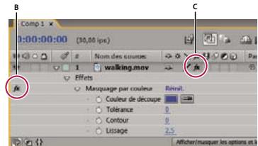 ADOBE AFTER EFFECTS CS3 - Suppression ou déactivation d'effets et d'animations prédéfinies - 2