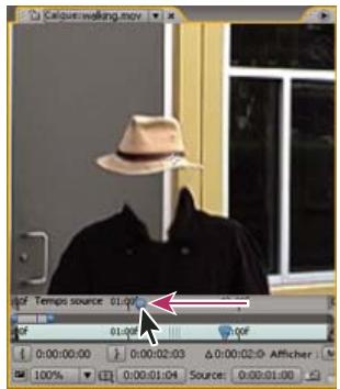 ADOBE AFTER EFFECTS CS3 - Rempage temporel dans un panneau Calque - 2