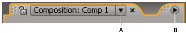 ADOBE AFTER EFFECTS CS3 - Ouverture des menus de panneau, de visualiser et des menus contextuels - 1