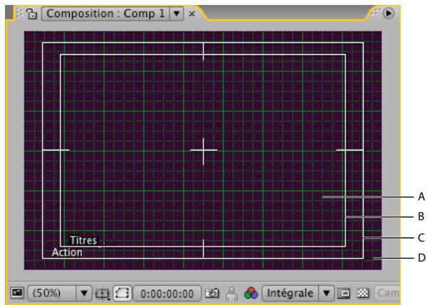 ADOBE AFTER EFFECTS CS3 - Utilisation de zones admissibles, de grilles, de repères et de règles - 1