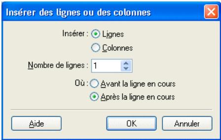 ADOBE CONTRIBUTE CS5 - Ajouter de plusieurs lignes ou colonnes à un tableau - 1