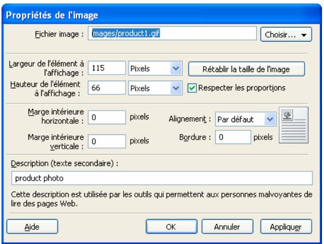 ADOBE CONTRIBUTE CS5 - Modification des propriétés des images - 1