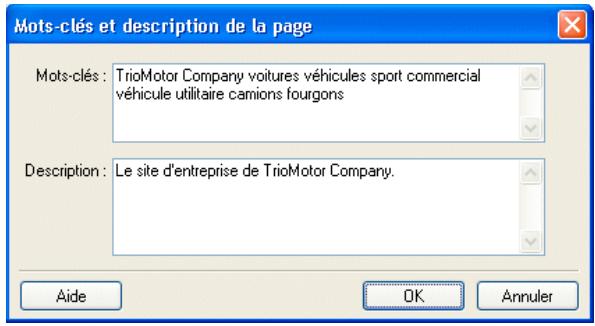 ADOBE CONTRIBUTE CS5 - Ajout de mots-clés et d'une description à une page Web - 1