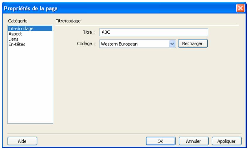 ADOBE CONTRIBUTE CS5 - Configuration des propriétés d'une page Web - 1