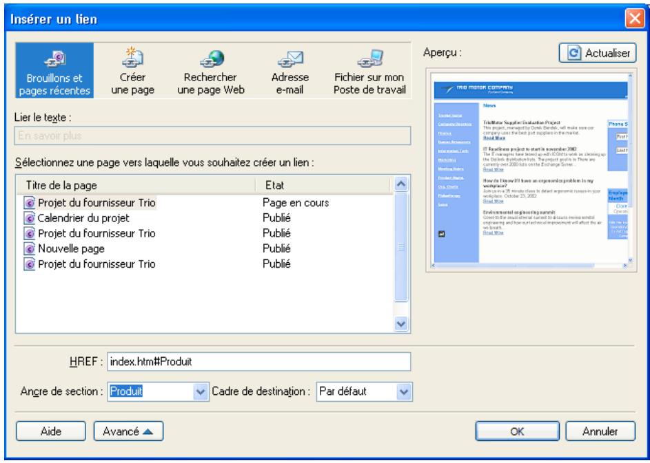 ADOBE CONTRIBUTE CS5 - Spécification d'une ancre pour un lien existant - 1