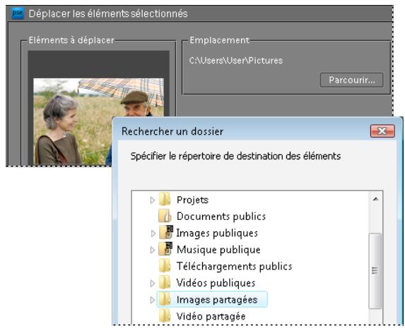 ADOBE ELEMENTS ORGANIZER 10 - Déplacement de fichiers dans un catalogue - 2