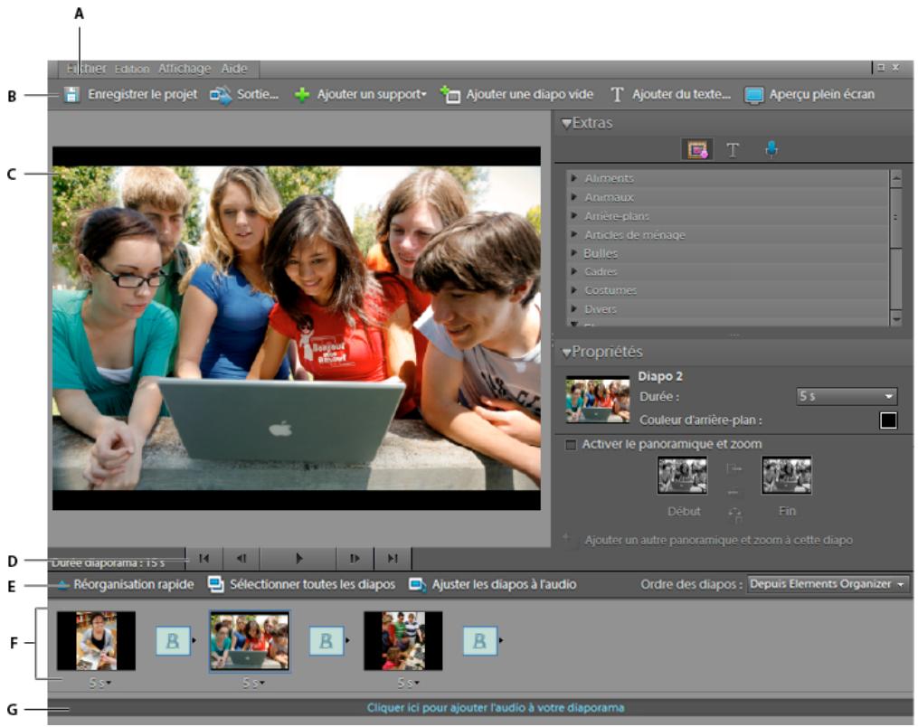 ADOBE ELEMENTS ORGANIZER 10 - Création d'un diaporama (Windows uniquement) - 1